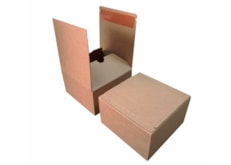 Box for e-commerce with adhesive tape