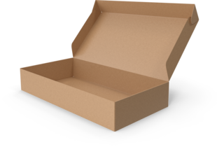 Die-cut cardboard boxes